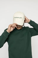 Script Cream Hat