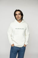 Script Cream Hoodie