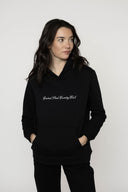 Script Black Hoodie