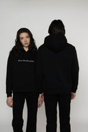 Script Black Hoodie