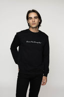 Script Black Sweatshirt