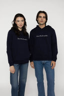 Script Navy Hoodie