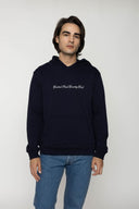 Script Navy Hoodie