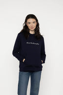 Script Navy Hoodie