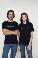 Script Navy T-Shirt