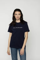 Script Navy T-Shirt