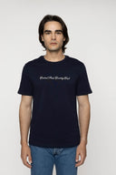 Script Navy T-Shirt
