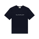 Script Navy T-Shirt