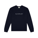 Script Navy Sweatshirt